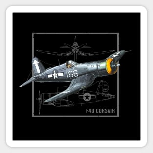 Curtiss F4U Corsair | WW2 Fighter Plane Sticker